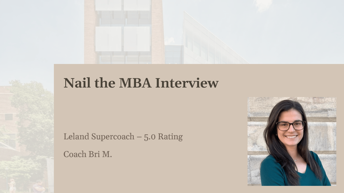 Nail the MBA Interview