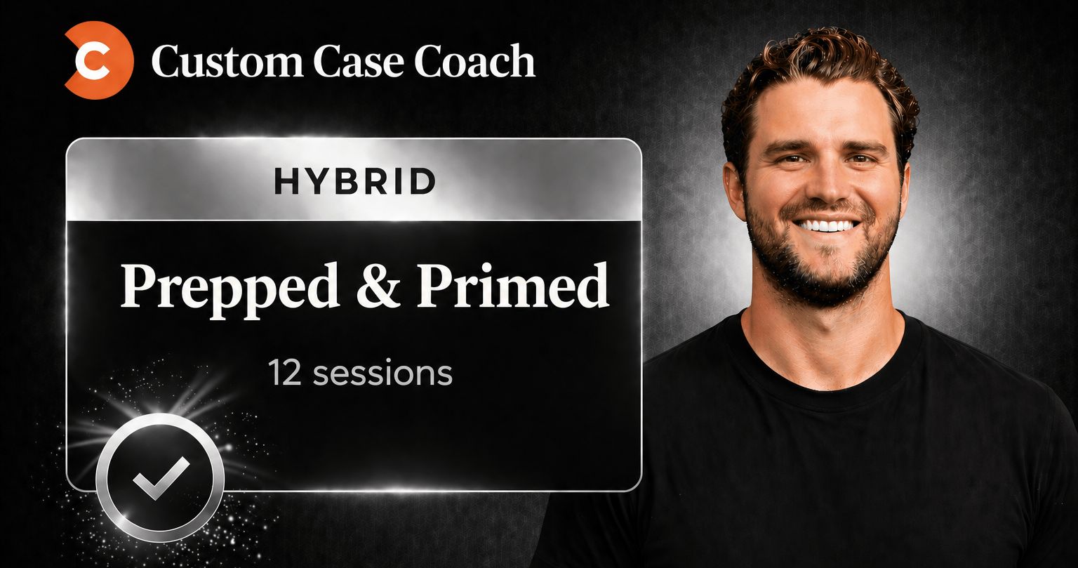 Custom Case Coach Hybrid Program - Built Around You, Start to Finish