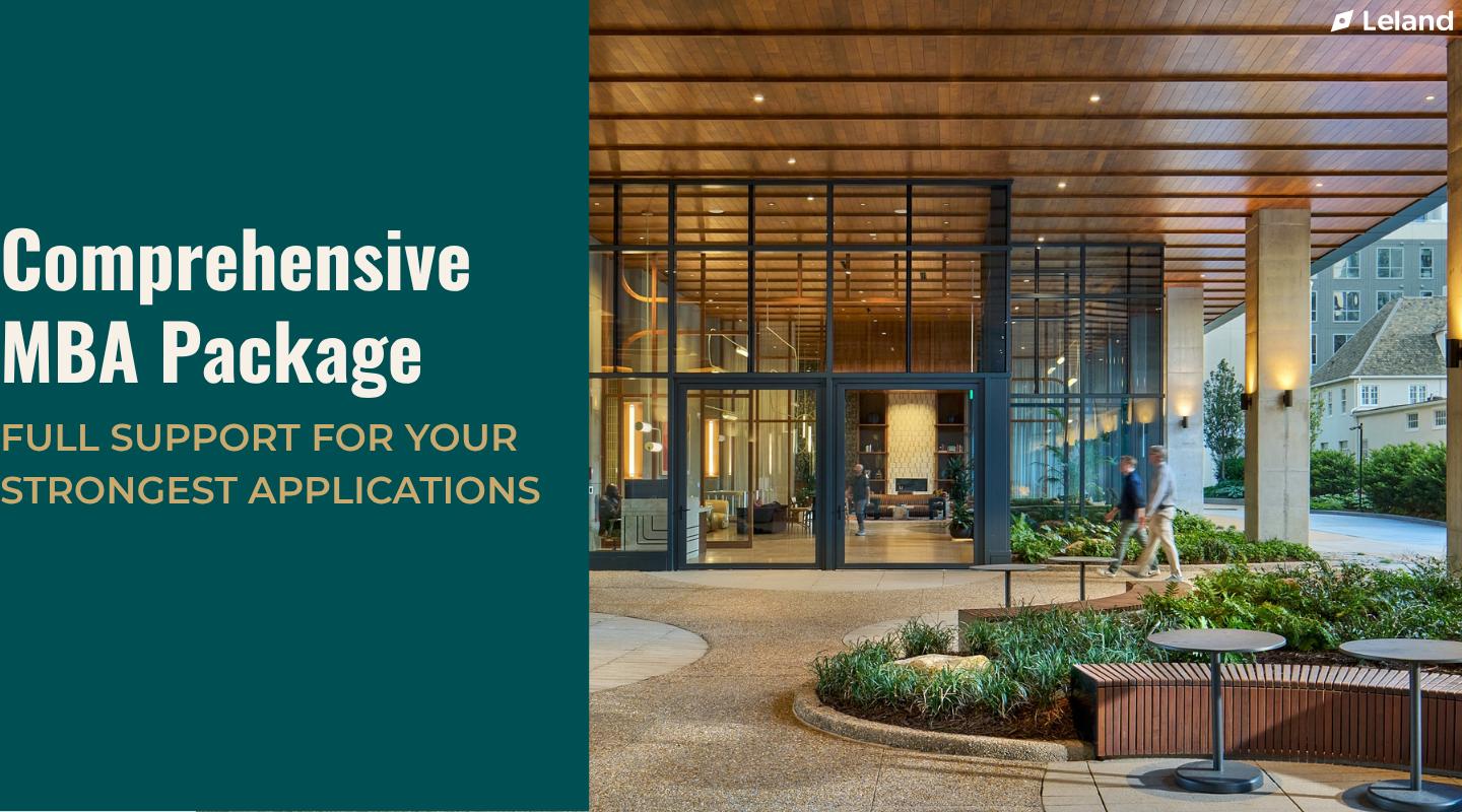 Comprehensive MBA Package - Full Support For Your Strongest Applications