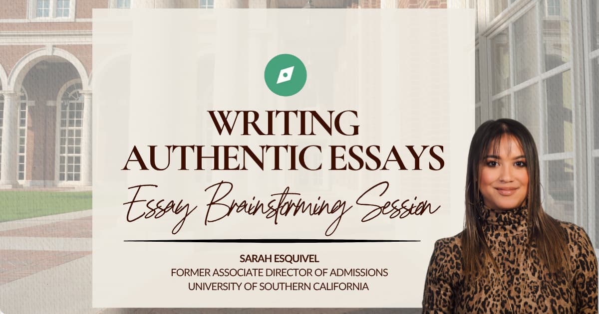Writing Authentic Essays: Personal Statement & Essay Brainstorming Session