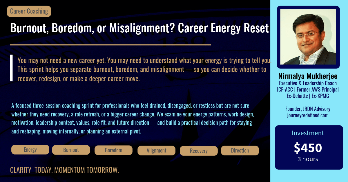 Burnout, Boredom, or Misalignment? Career Energy Reset