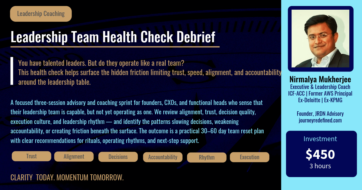 Leadership Team Health Check Debrief