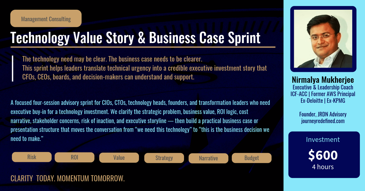Technology Value Story & Business Case Sprint Category