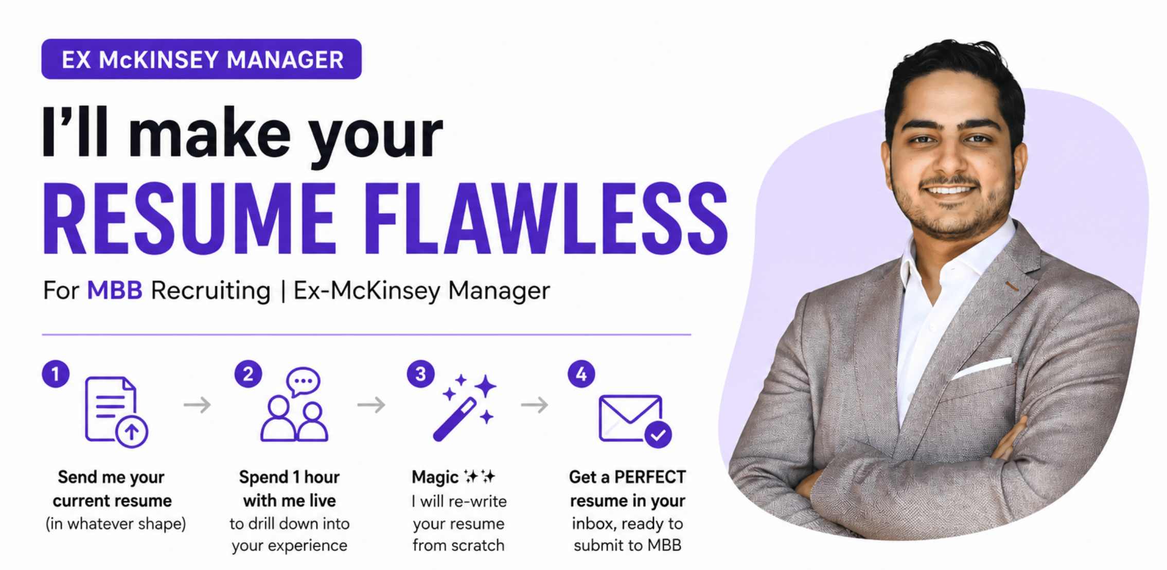 I'll make your RESUME FLAWLESS for MBB Recruiting | Ex-McKinsey Manager