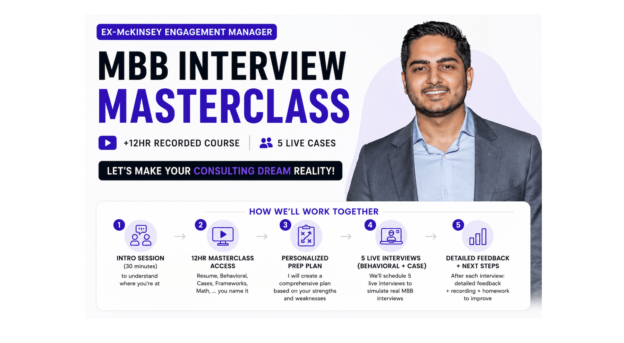 MBB Interview Masterclass | +12hr recorded course + 5 LIVE cases | X-McK EM