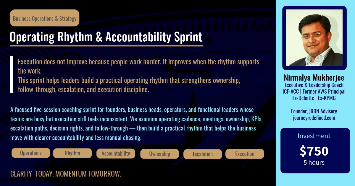 Operating Rhythm & Accountability Sprint