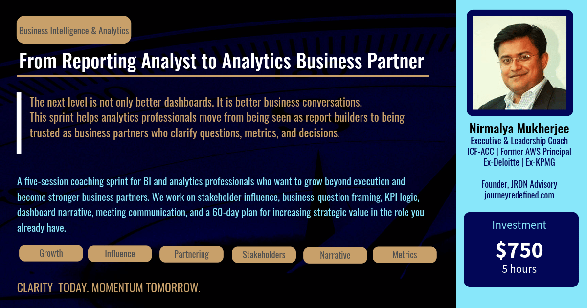 From Reporting Analyst to Analytics Business Partner