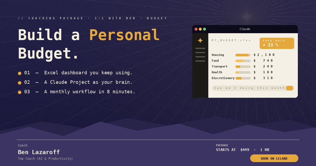 Build Your Personal Budget with Claude
