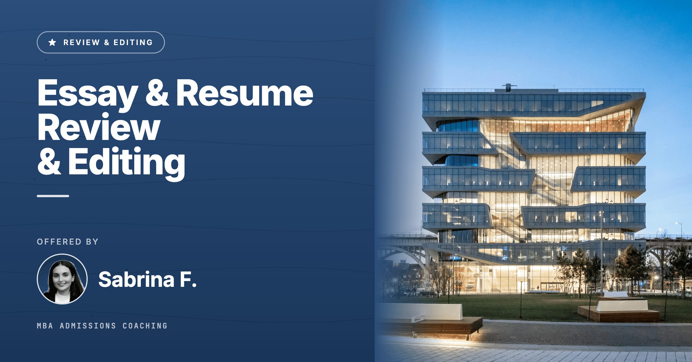 MBA Essay & Resume Review + Editing