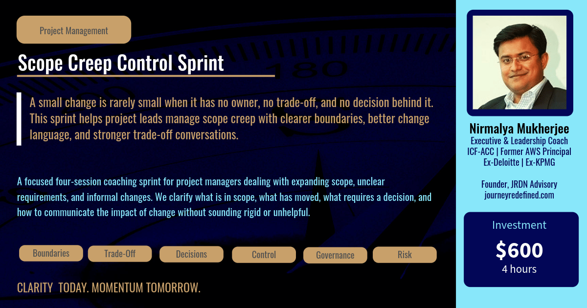 Scope Creep Control Sprint