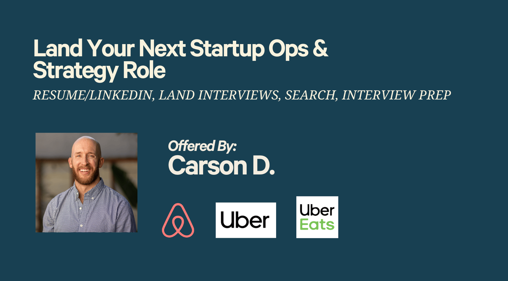 Land Your Next Startup Operations & Strategy Role