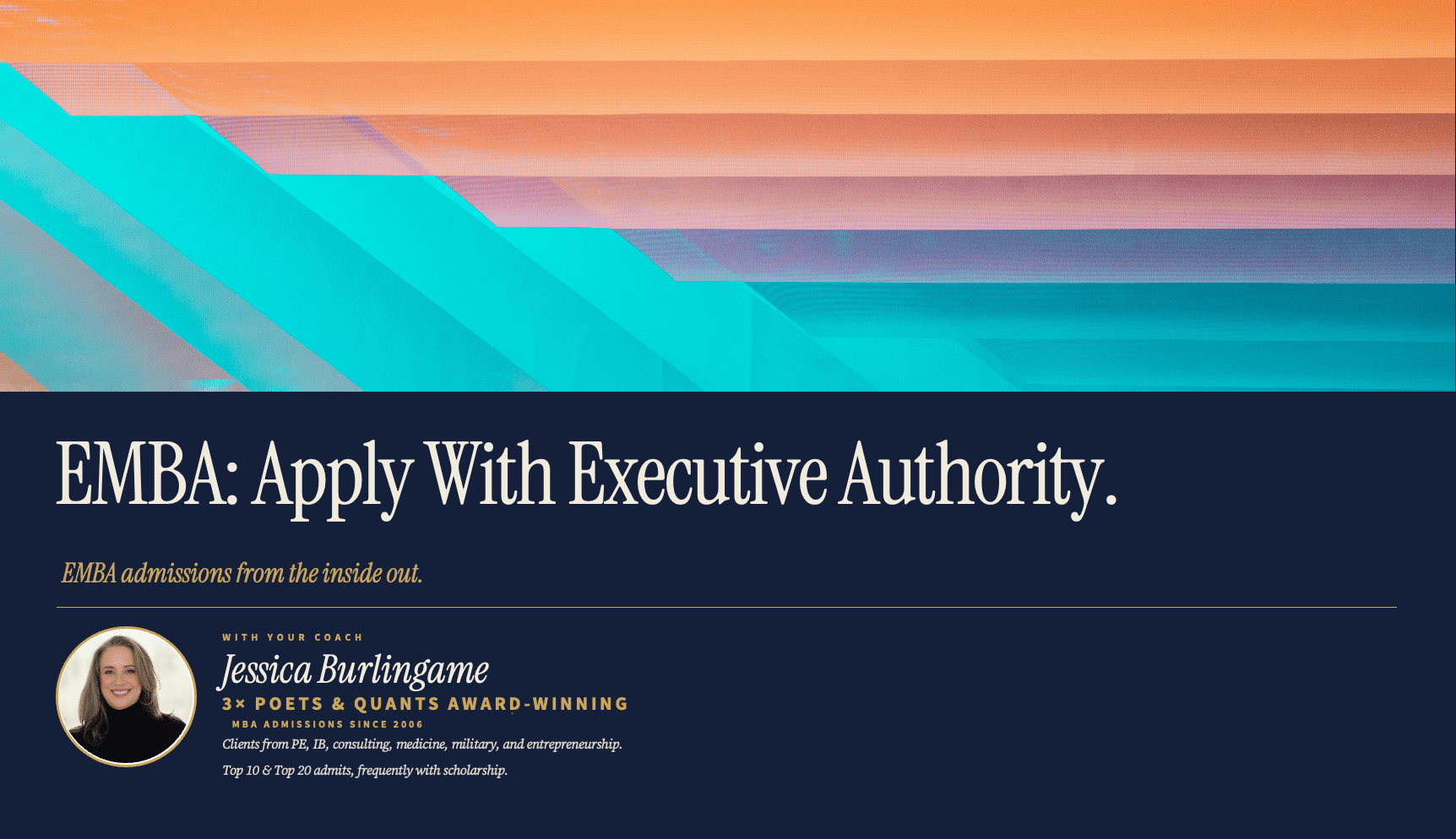 EMBA: Apply With Executive Authority