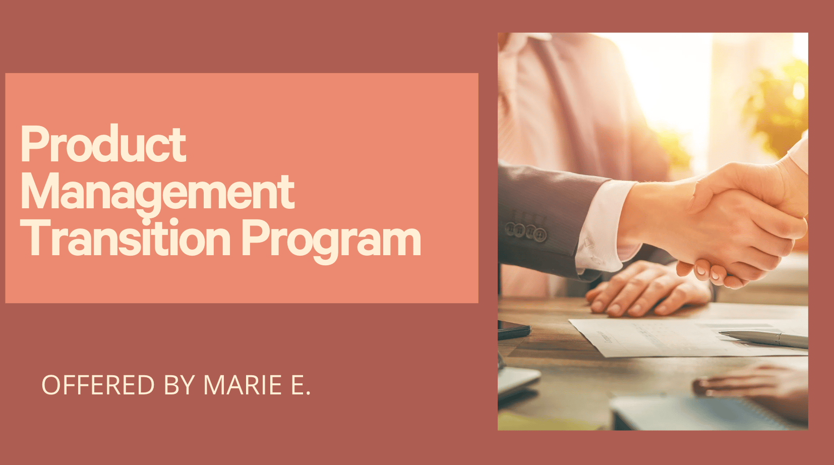Product Management Transition Program