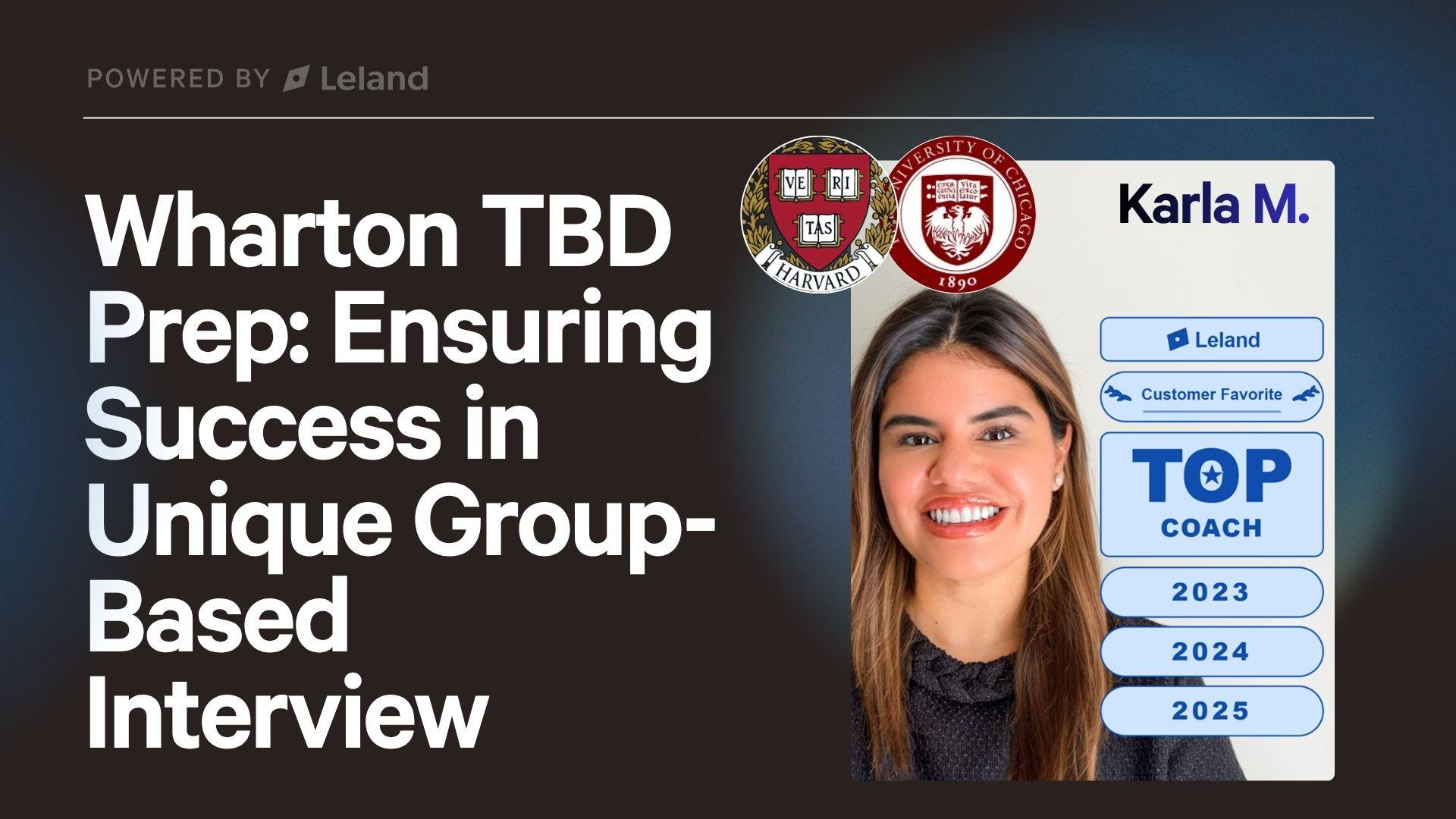 Deferred MBA - Wharton TBD Prep 
