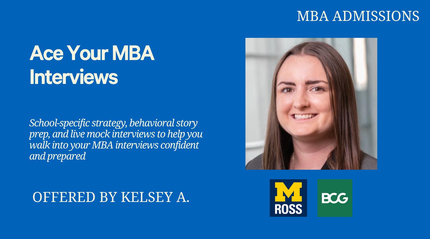 Ace Your MBA Interviews: Strategy, Stories, Mock Sessions