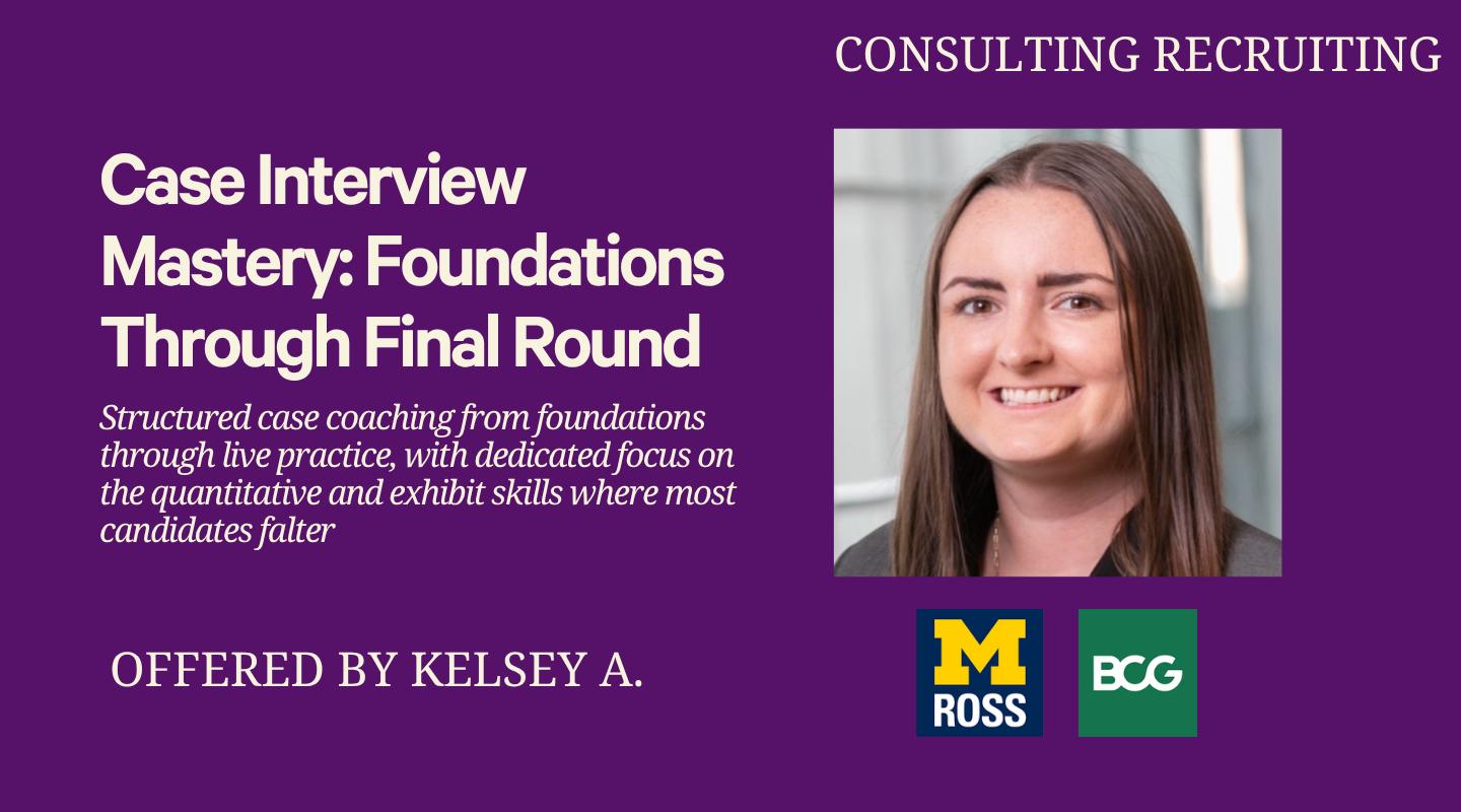 Case Interview Mastery: Foundations Through Final Round