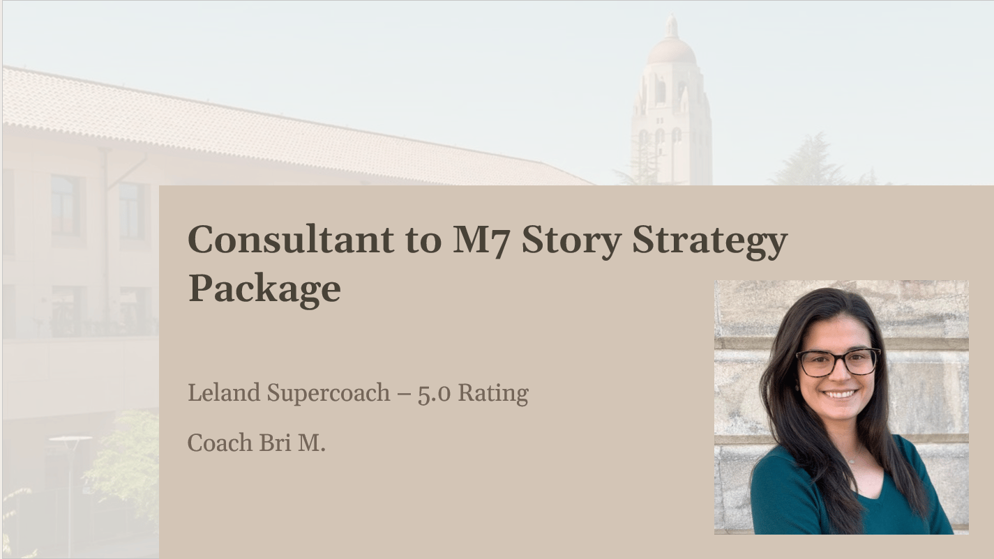 Consultant to M7 Story Strategy Package