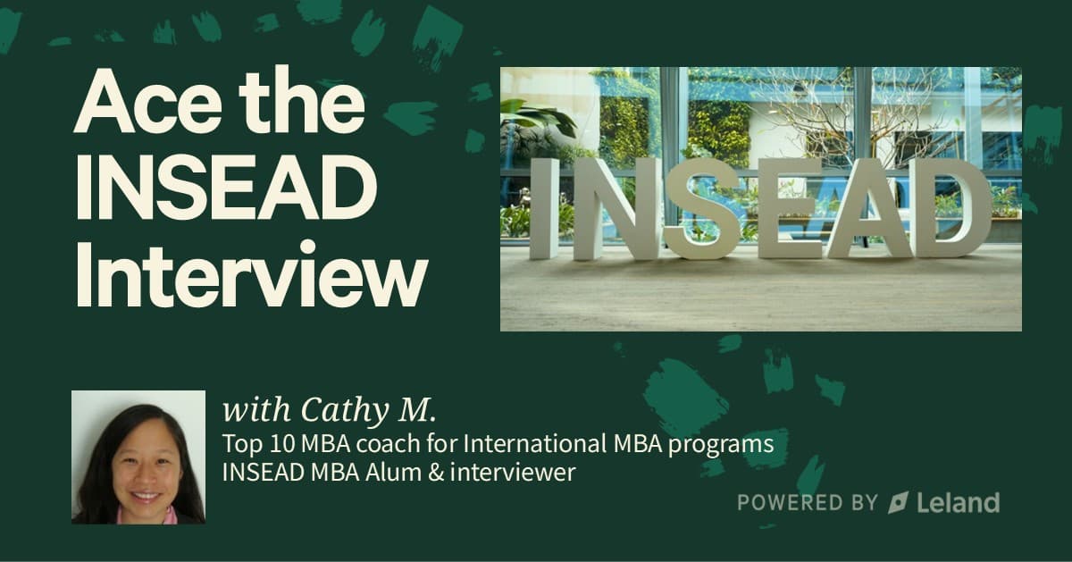 Ace the INSEAD Interview