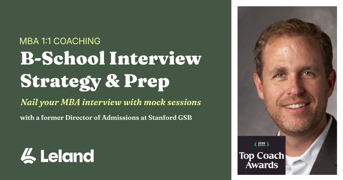 B-School Interview Strategy & Prep