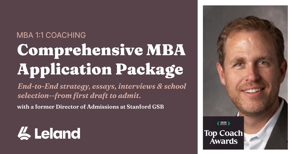 Comprehensive MBA Application Package