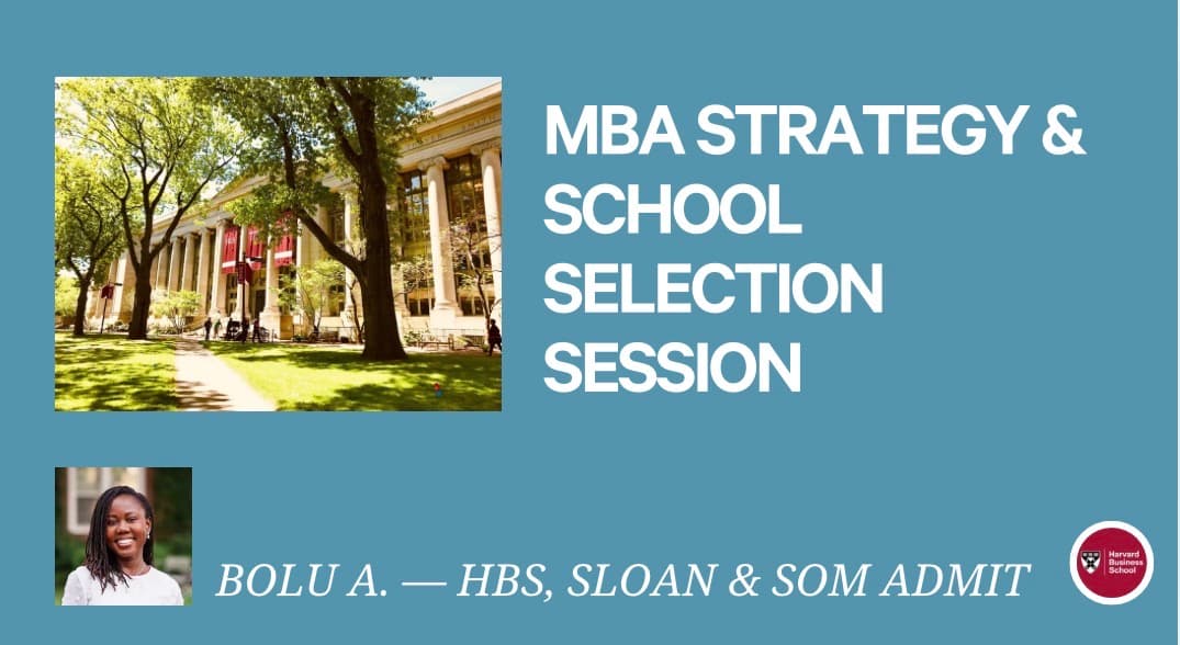 M7 MBA Strategy & School Selection