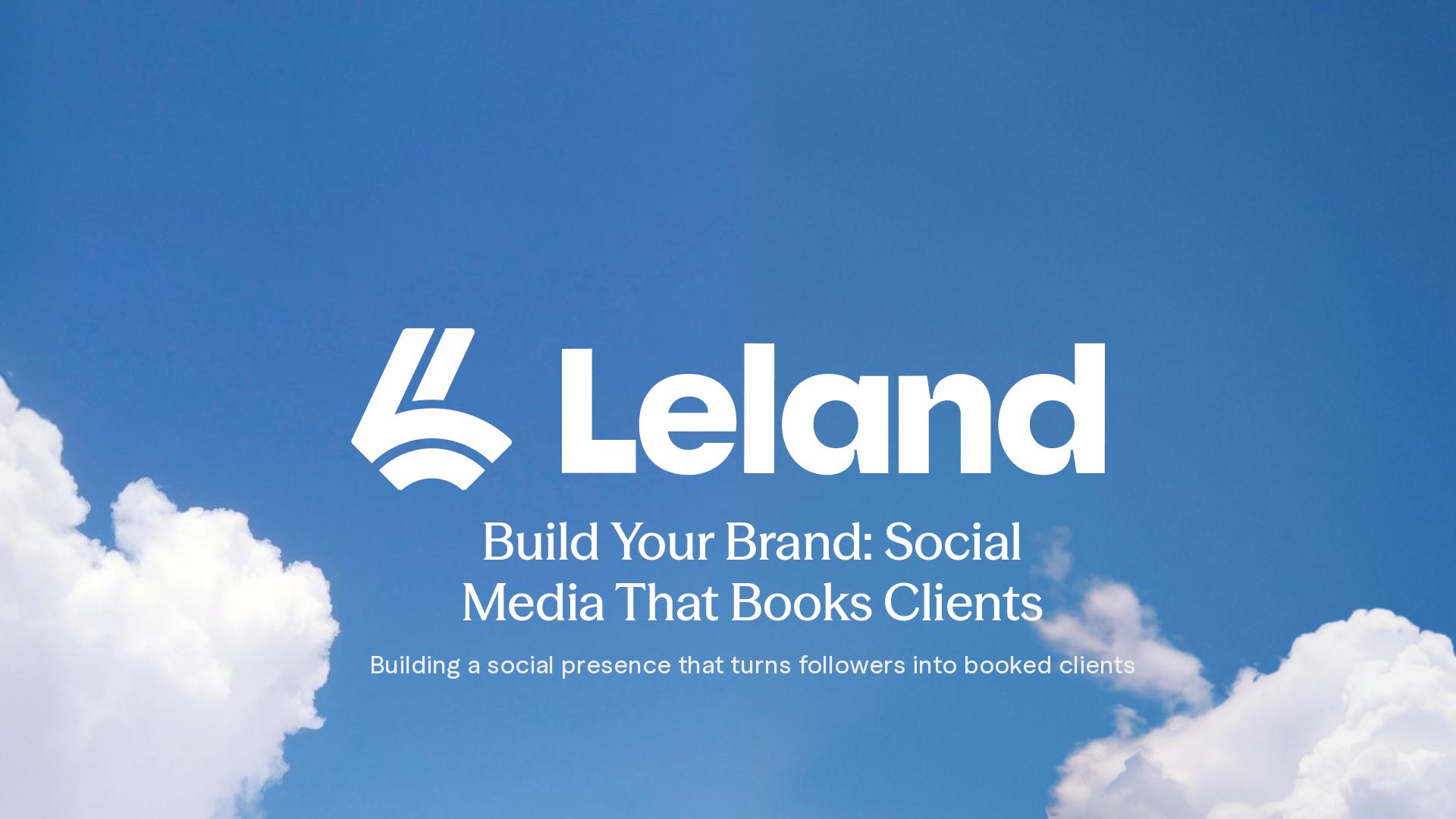 Build Your Brand: Social Media That Books Clients