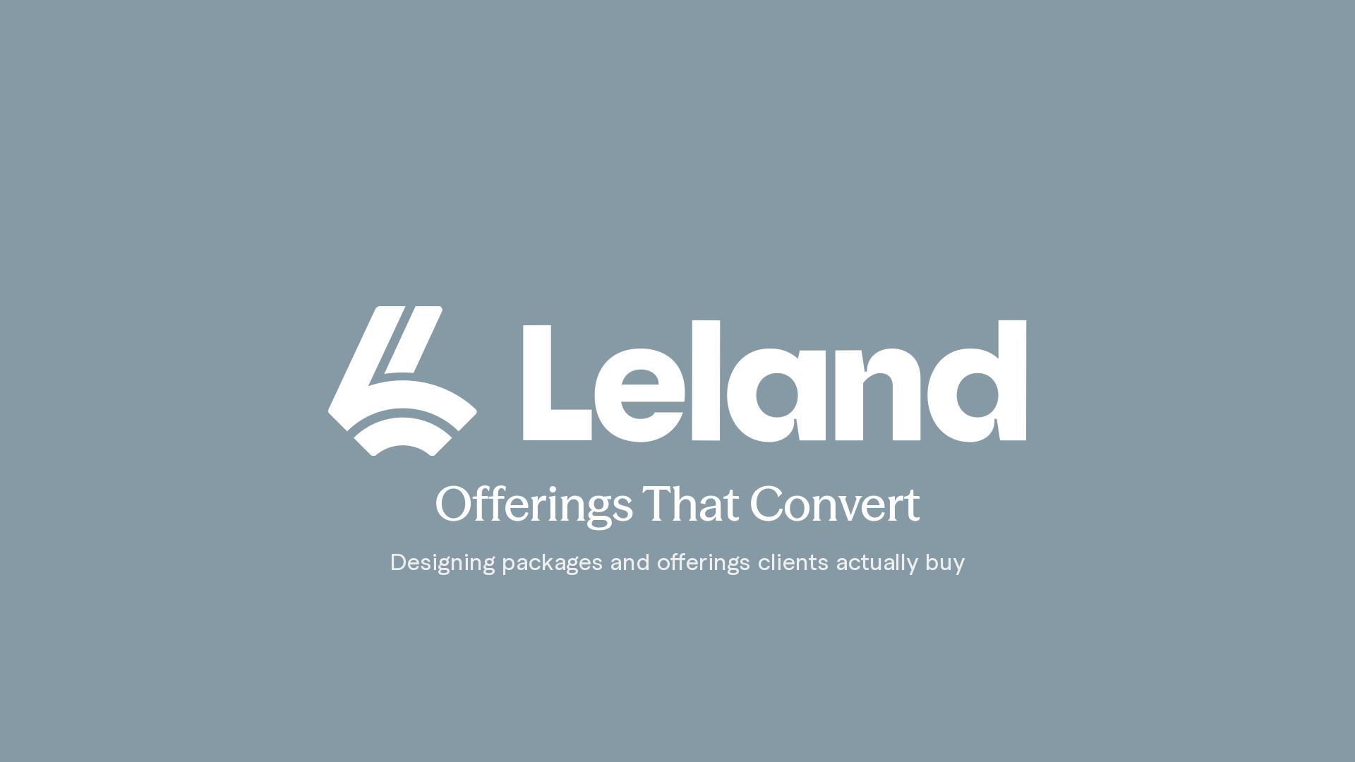 Create Offerings and Services That Convert