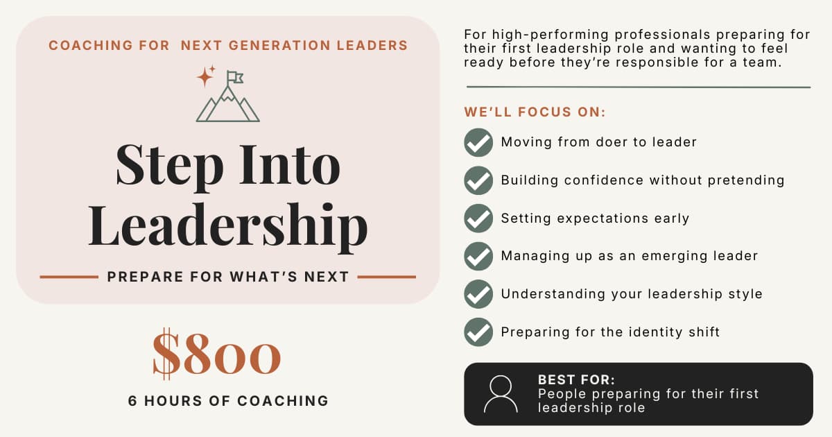 Step Into Leadership: Prepare for What's Next