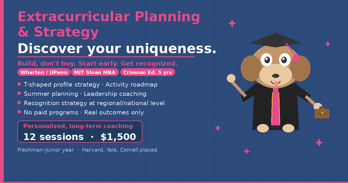 Extracurricular Planning | Discover Your Path | Crimson Ed | Upenn/MIT