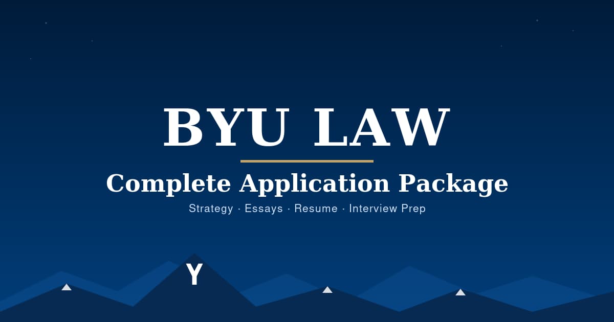 BYU Law Admit: Complete Application Package