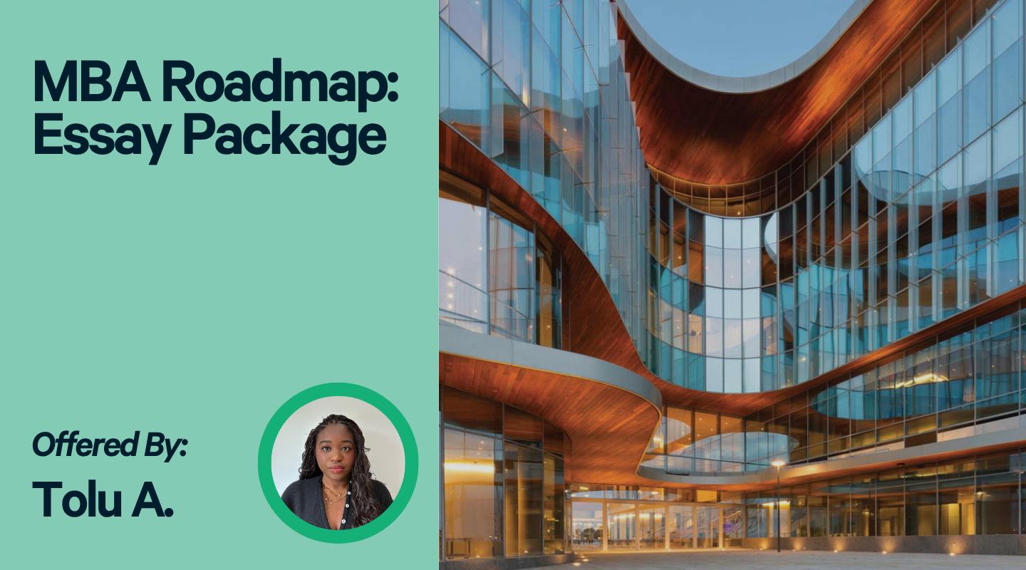 MBA Roadmap: Essay Package