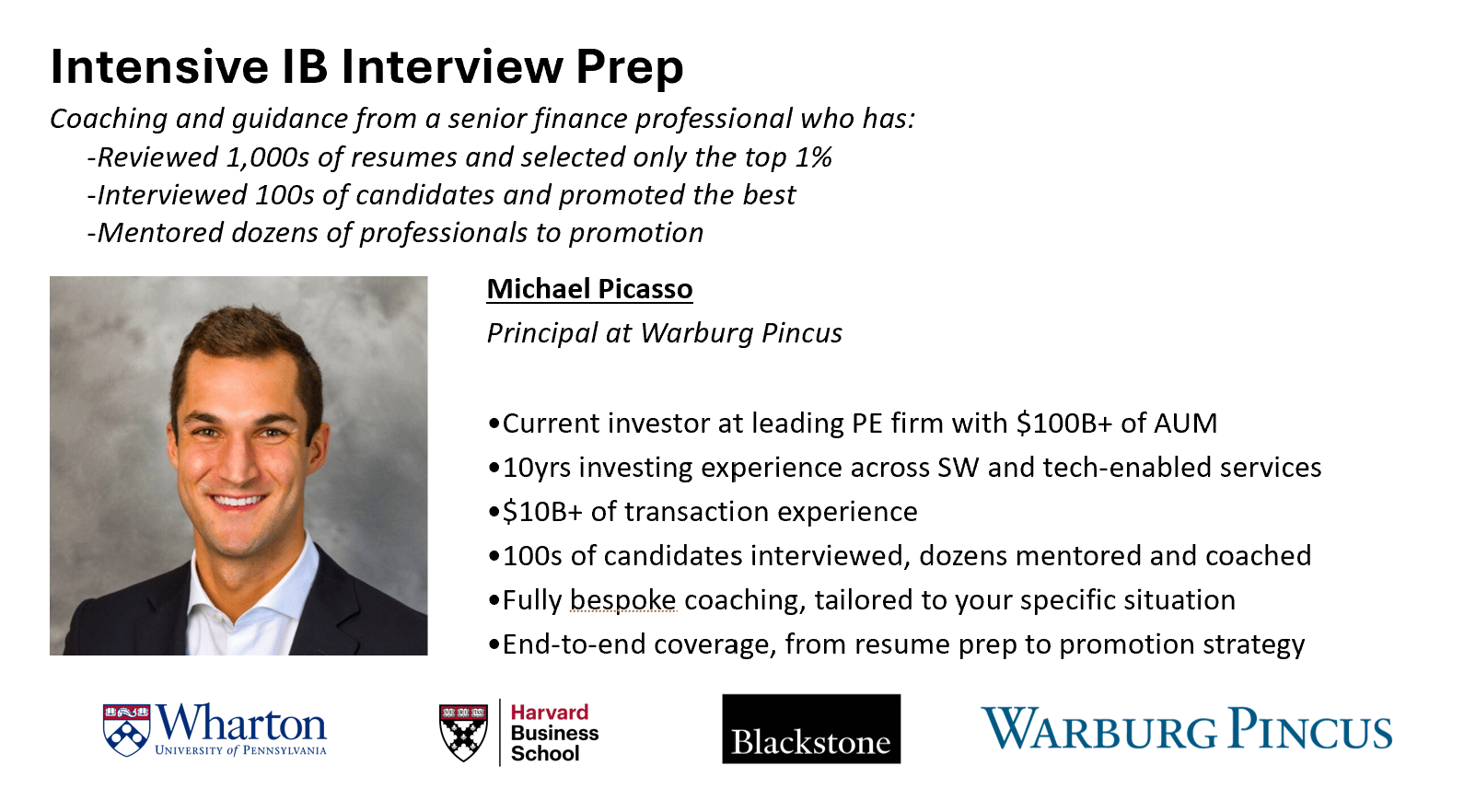 Intensive IB Recruiting Prep (Analyst/Associate)