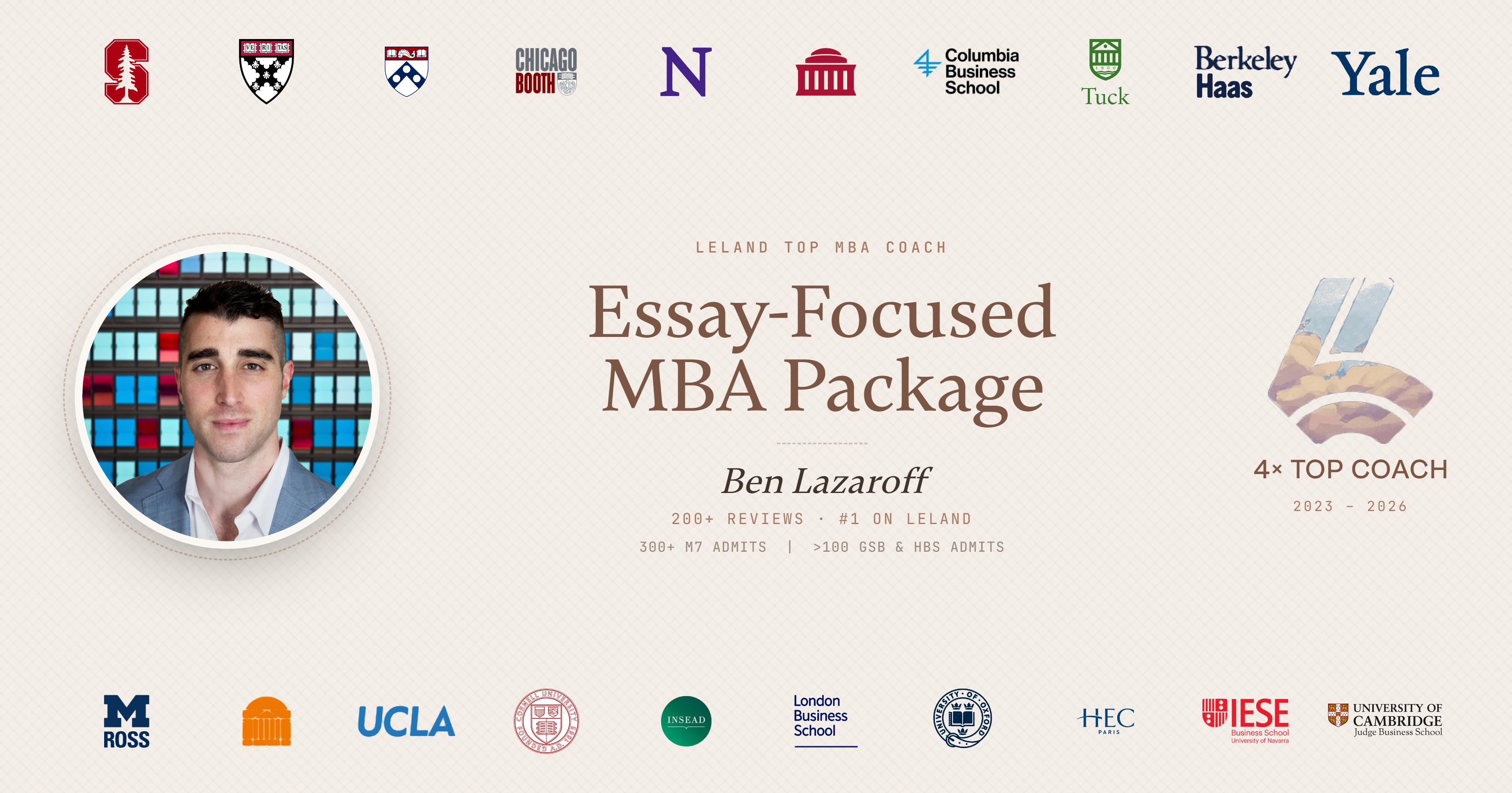 Essay Unlimited MBA Package