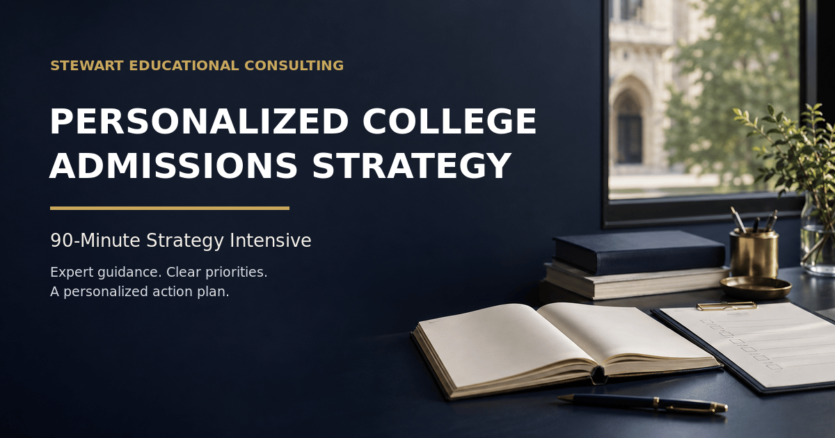 Get a Personalized College Admissions Strategy