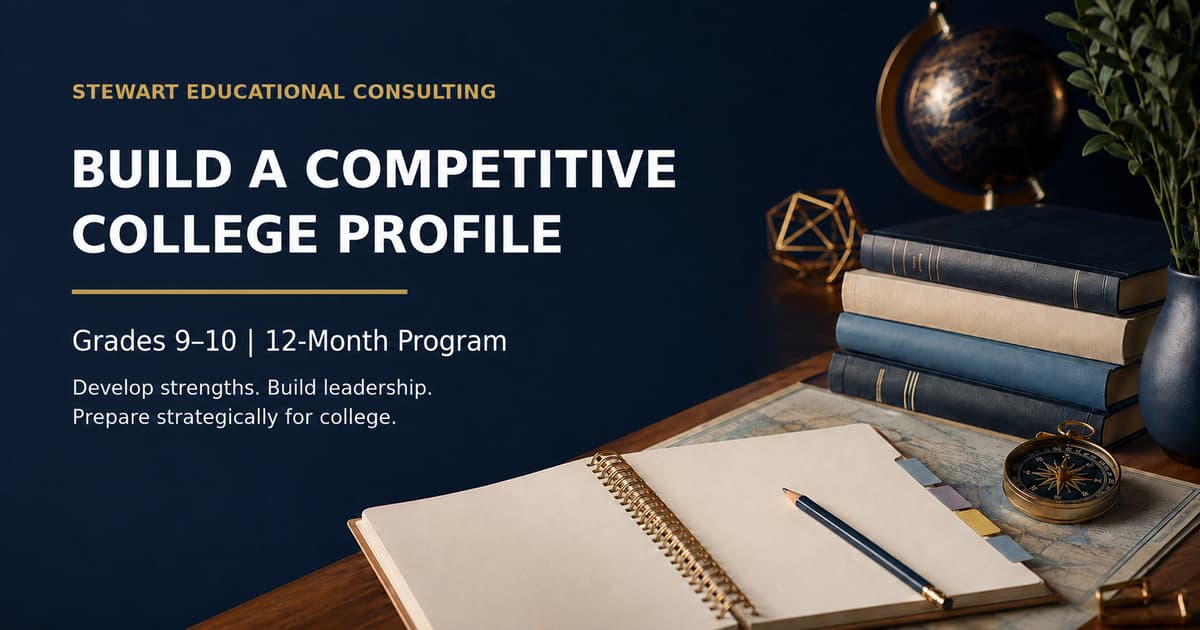 Build a Competitive College Profile: Grades 9–10