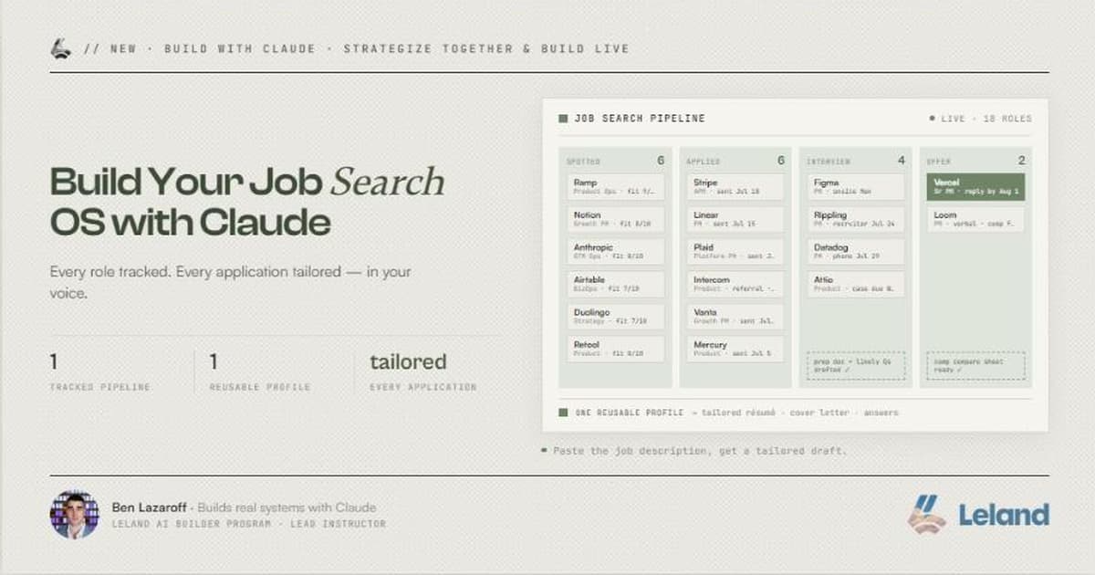 Build Your Job Search OS with Claude