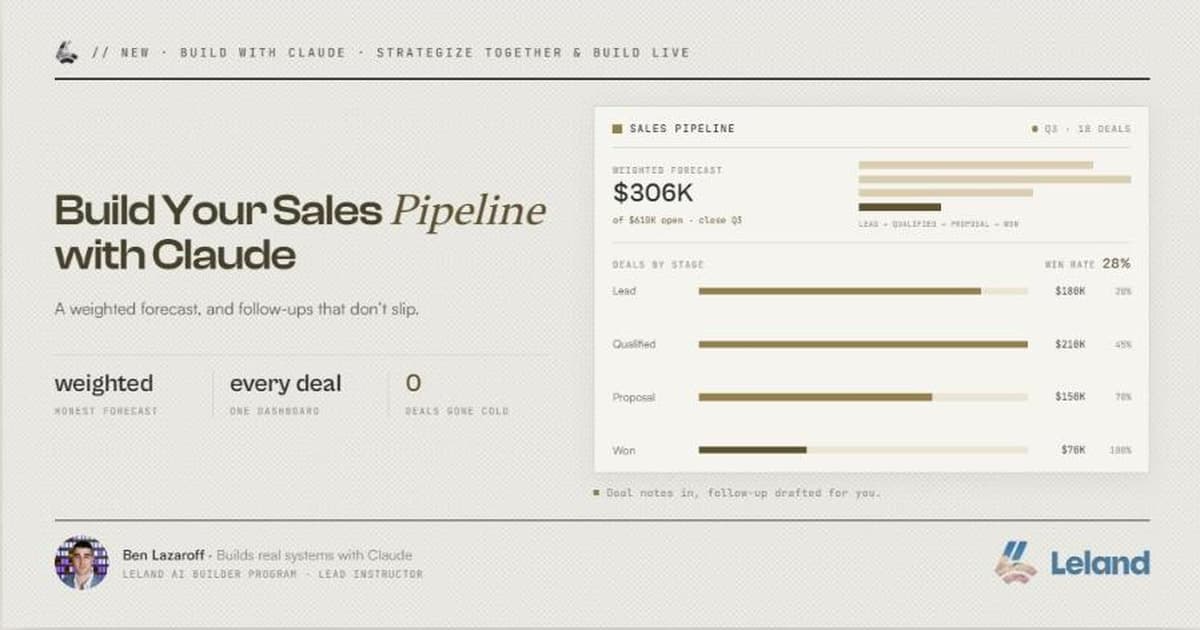 Build Your Sales Pipeline Dashboard with Claude
