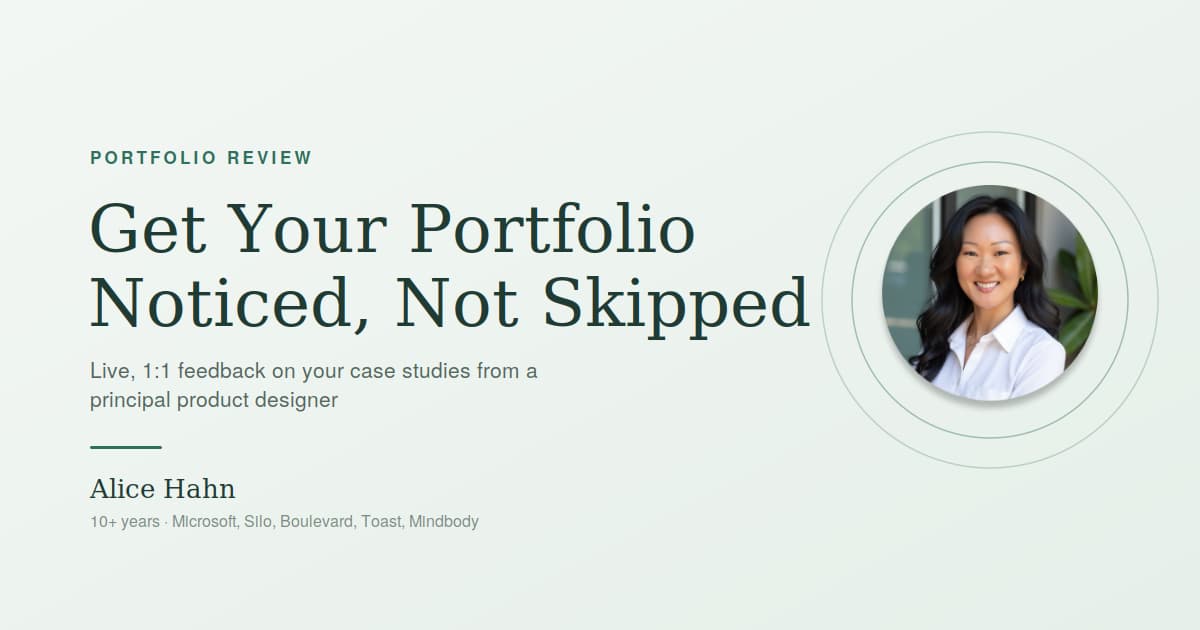 Portfolio Review: Get Your Portfolio Noticed, Not Skipped