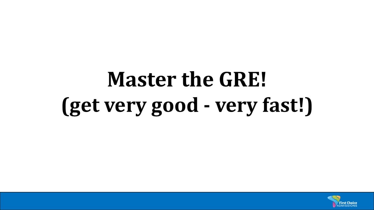 GRE Mastery:  Bootcamp Beta