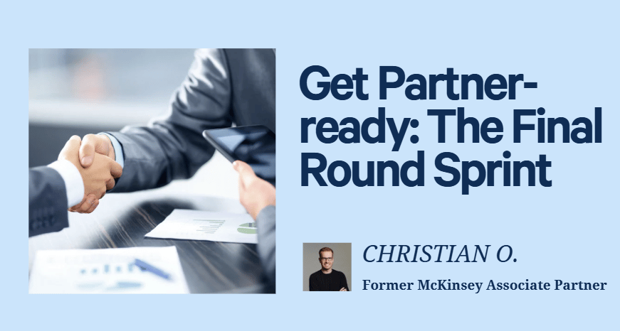 Get Partner Ready: The Final Round Sprint