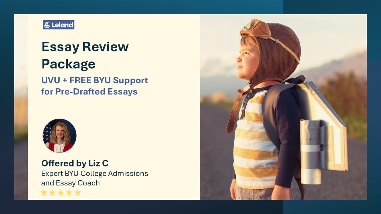 Final College Application Review: Common App. or Utah School + Free BYU