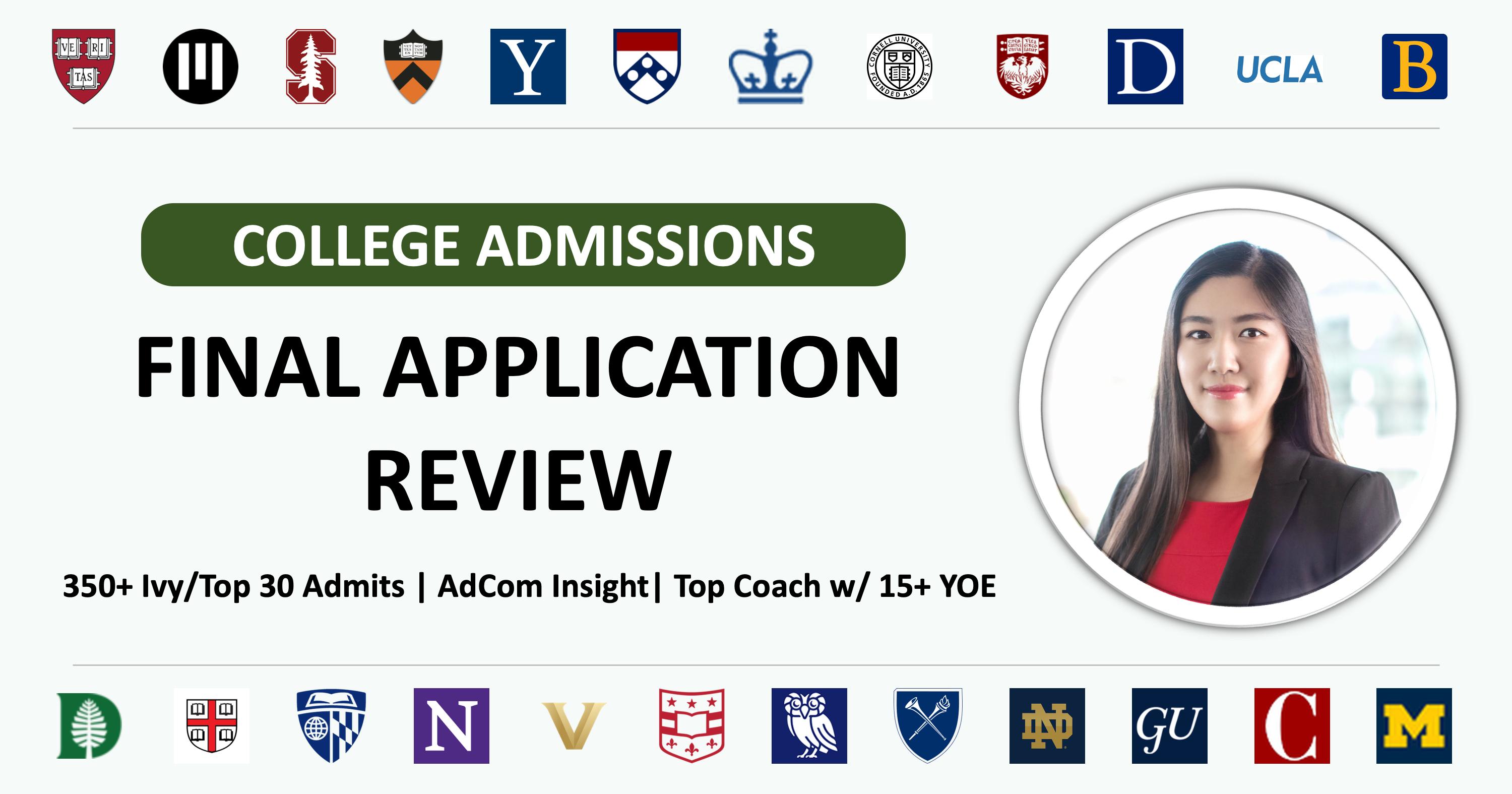 Final Common Application Review
