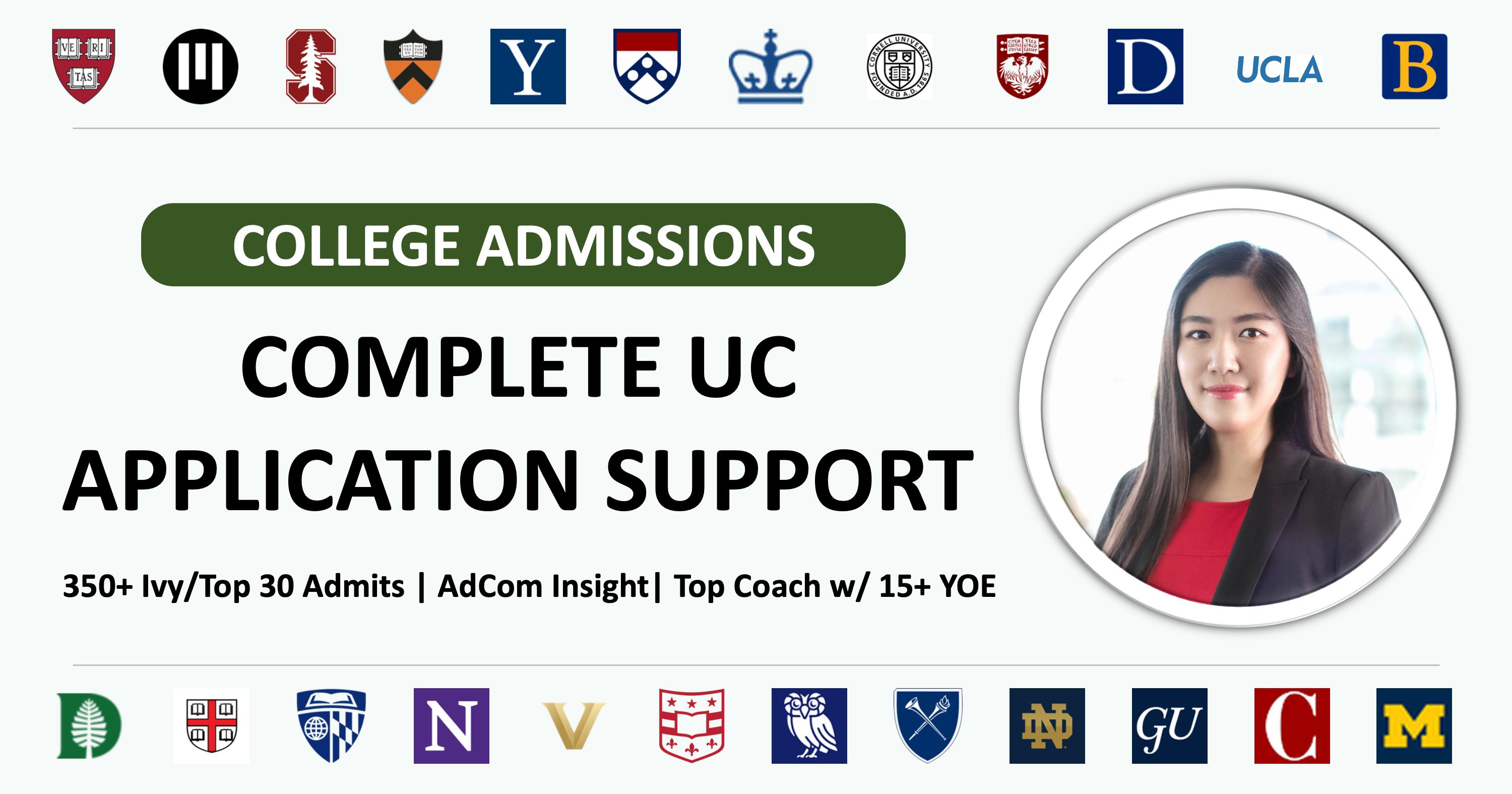 Complete University of California Application Support