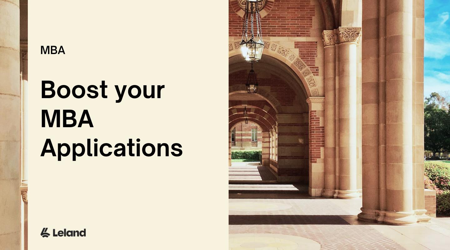 Boost Your MBA Applications