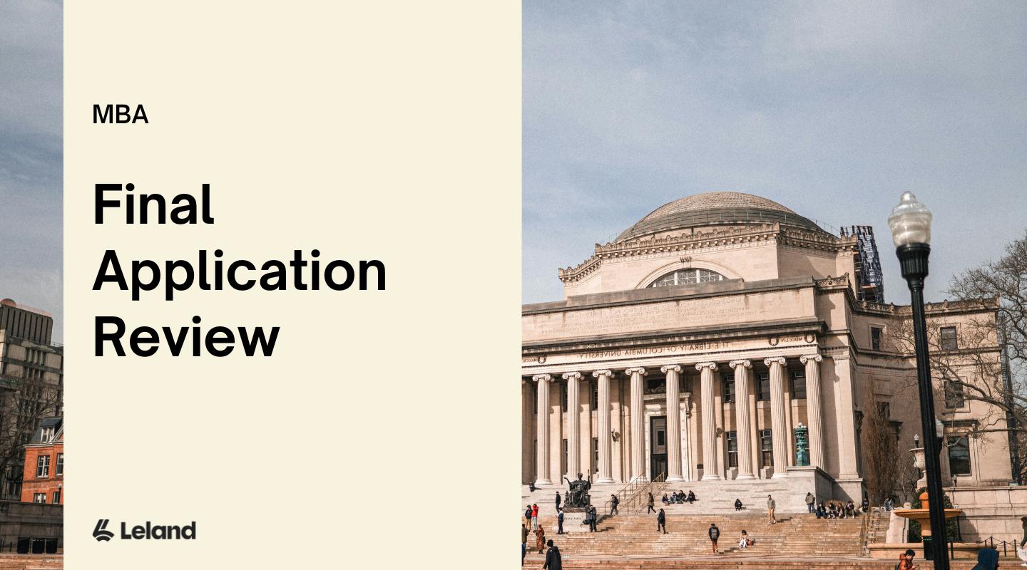 Final Application Review