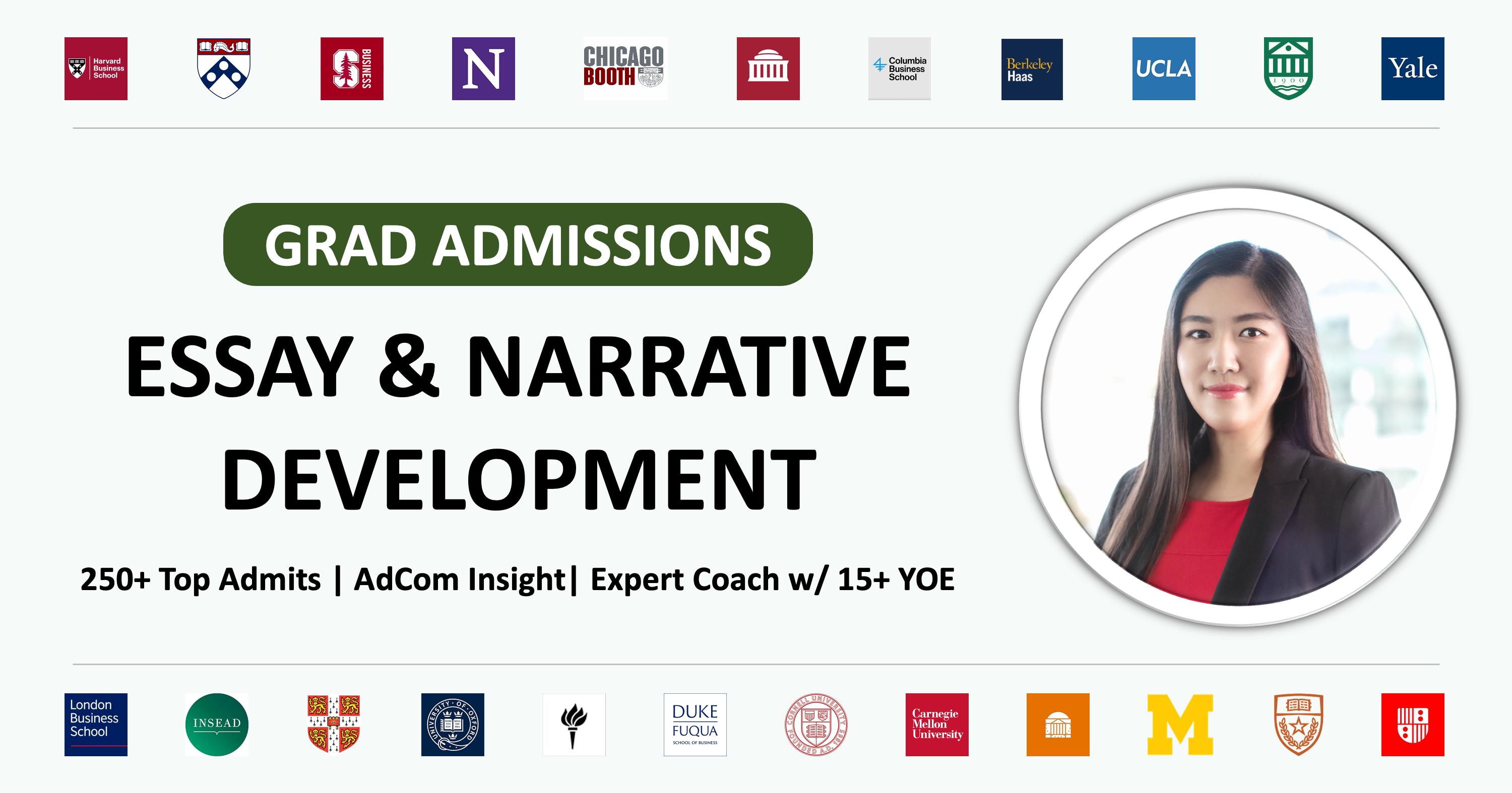 Master's Program Essay & Narrative Development Package