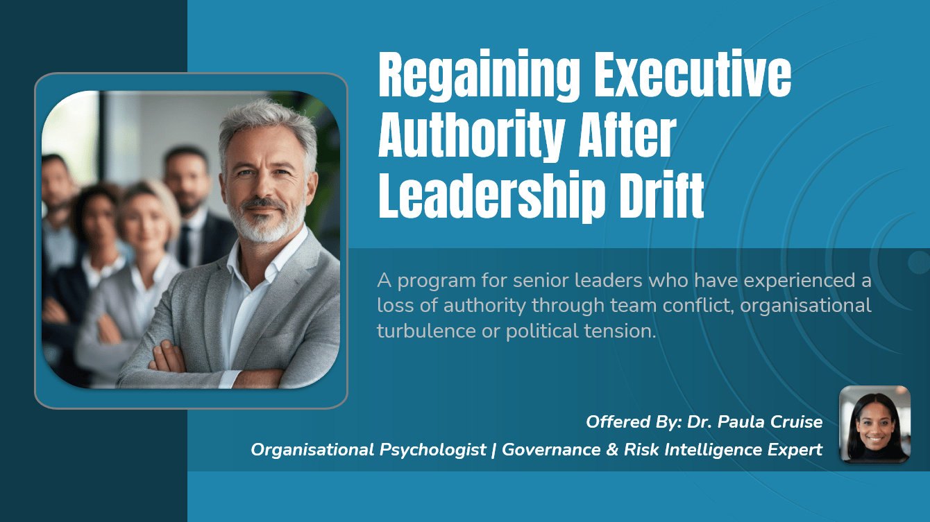 Regaining Executive Authority After Leadership Drift