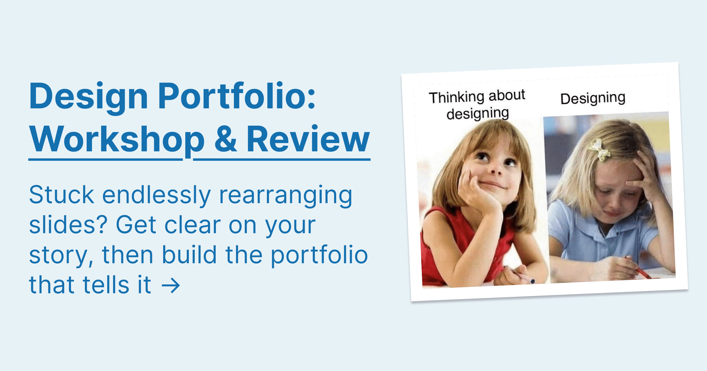 Design Portfolio Workshop & Review