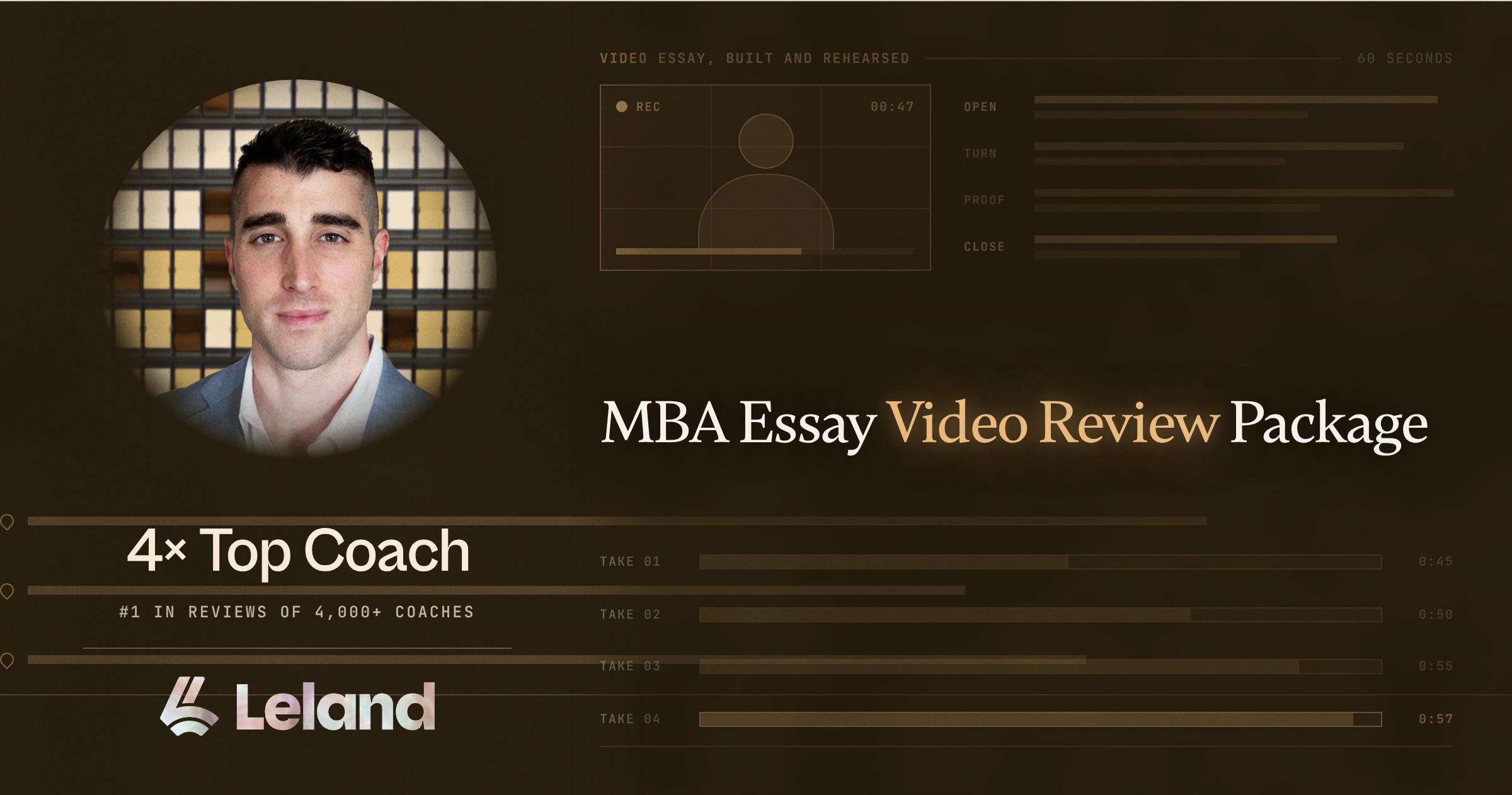 MBA Essay Video Review Package