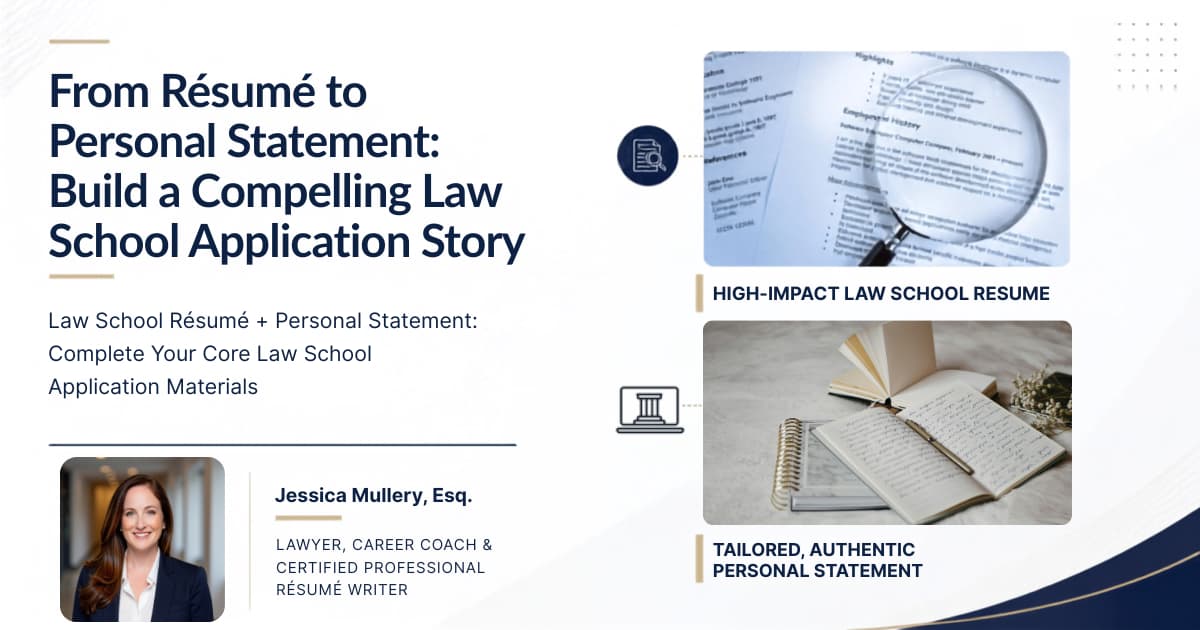Law School Résumé + Personal Statement: Build Your Best Application